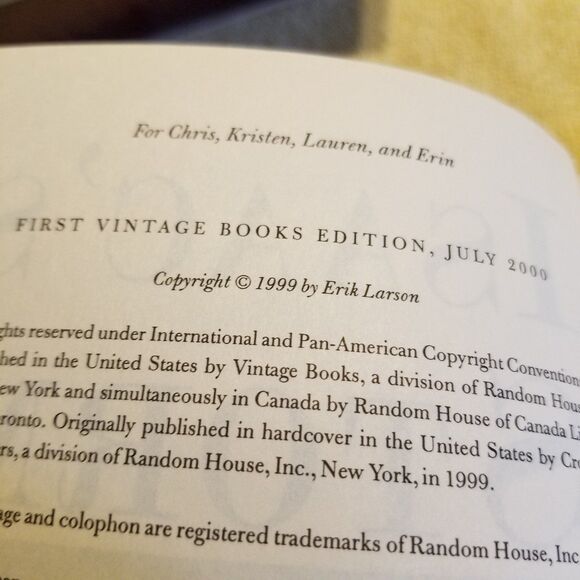 Isaac's Storm paperback book first edition - Picture 7 of 8